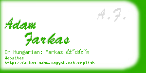 adam farkas business card